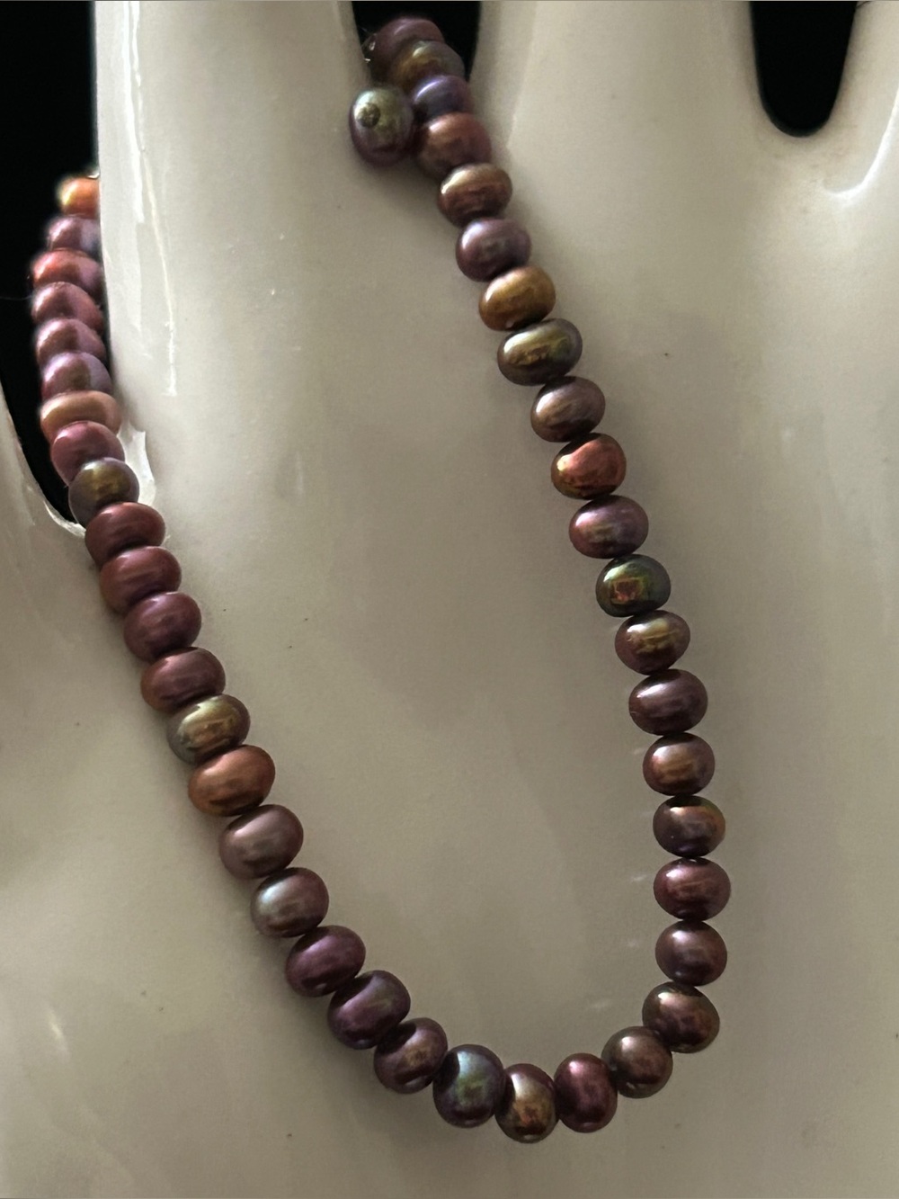 Beautiful Deep Purple Fresh Water Pearl Bracelet